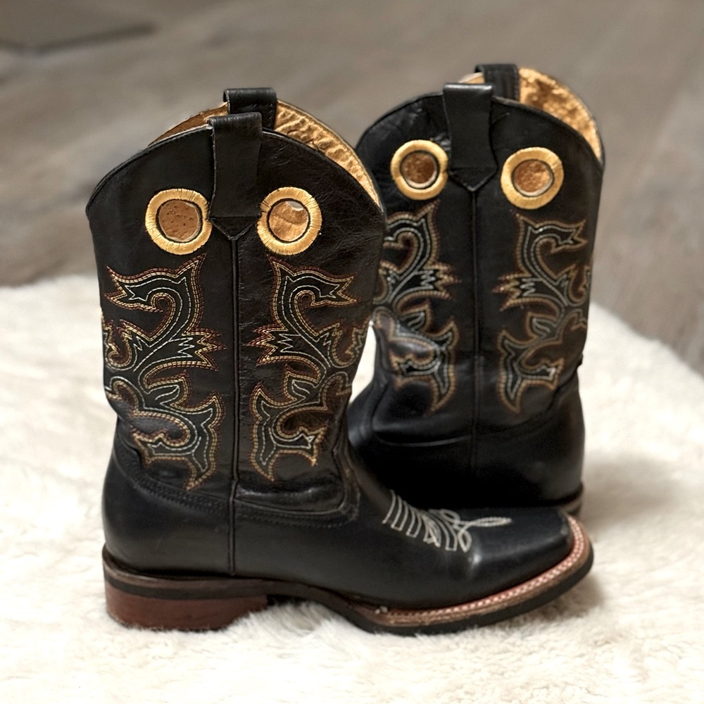 LA SIERRA Y CARRETA  Leather Boots Western Leather Boots